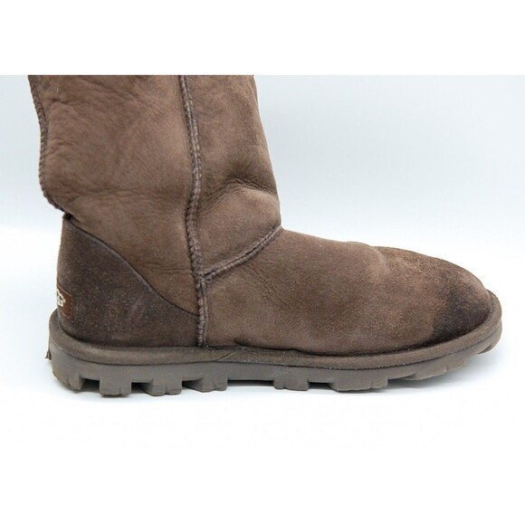 Auth UGG essential short 5835 Chocolate Mouton - Women's Boots - Picture 6 of 12